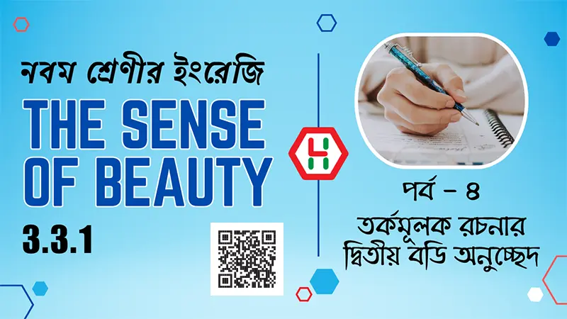 The Sense of Beauty Class 9 English 3.3.1