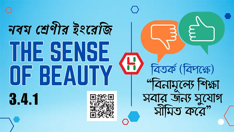 The Sense of Beauty Class 9 English 3.4.1